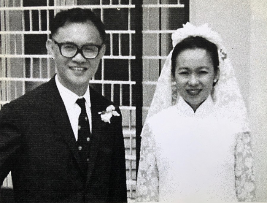 Francis and Pek-Lin on their wedding day