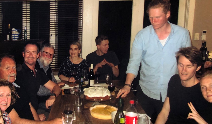 Clockwise: Eliza’s parents, Greg, Christopher, Emma, Jonathan, Dominic, Craig and Lily
