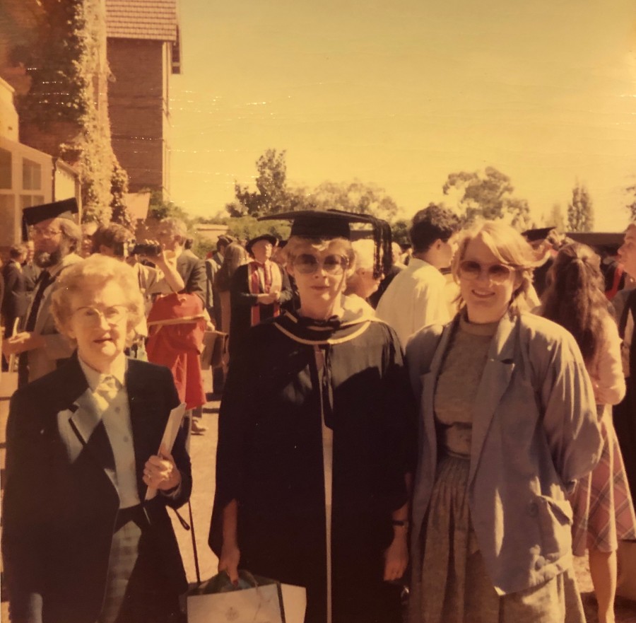 Graduation Day - Molly Molloy (Mum), Me and Margaret Molloy (Borger)