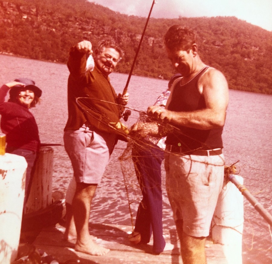 Fishing on the Hawkesbury River (Gina Cave, Roy Cave and Rex Mahony) 