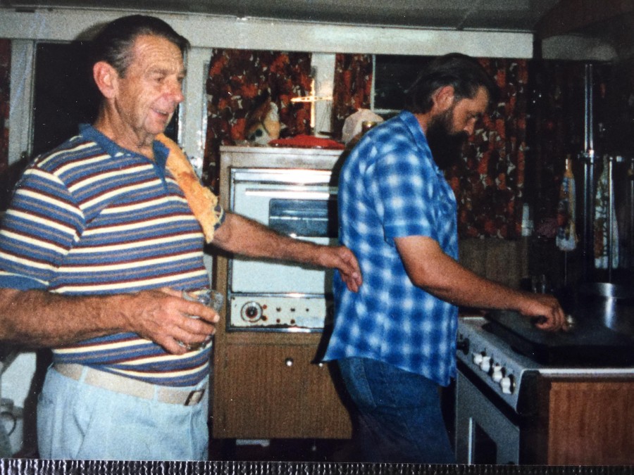 Rex Mahony and Gerry Hansen in the Kitchen