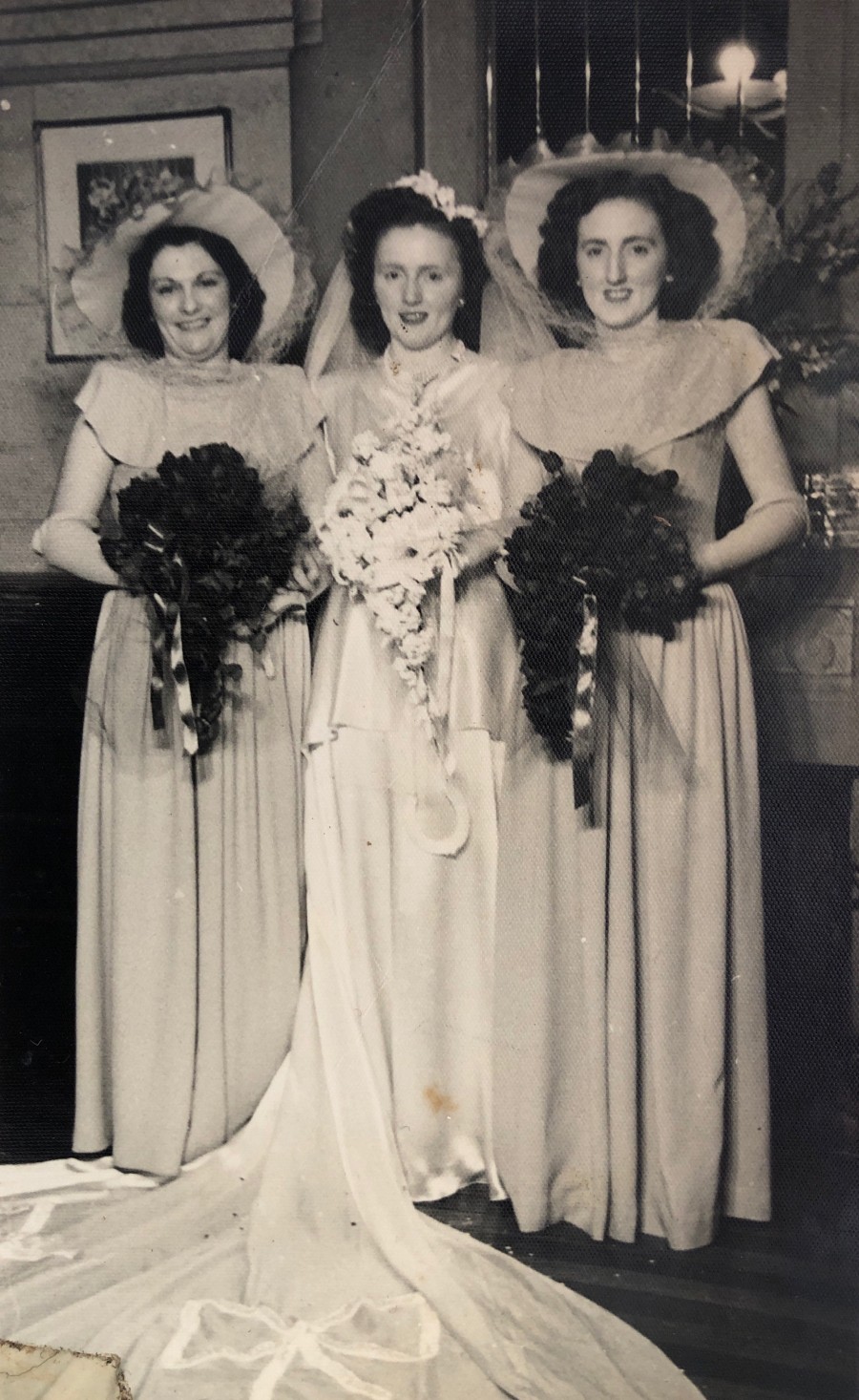 Betty Dugan, Margaret Mahony and Helen Ridge on Rex and Barbara’s wedding day