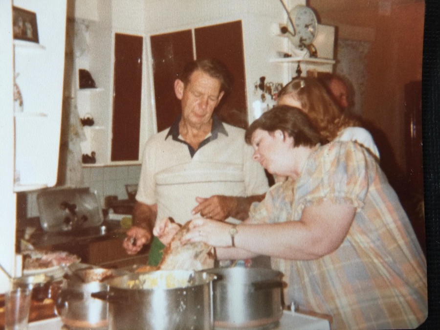 Rex Mahony and Cheryl Hansen in the Kitchen