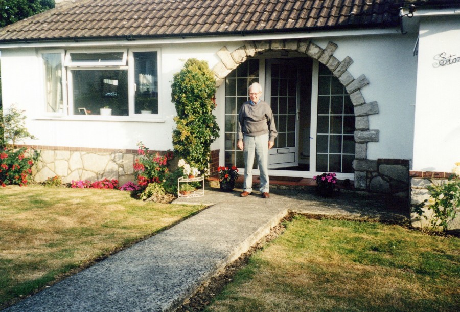 Dad (Bernard Scott) at his final home in Hordle, England