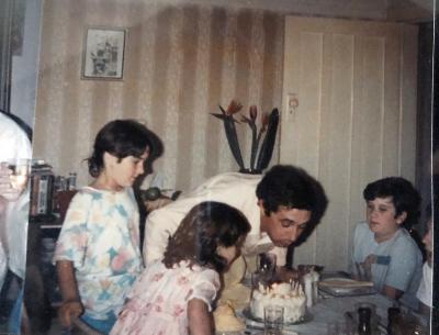 Geoff’s Birthday (clockwise Samantha, Karen, Geoff and Richard)