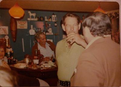 Nancy Cave, Wally Brewster, Rex Mahony, Dick Harris (In the Tavern)