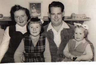Mum, me, Dad and Cheryl