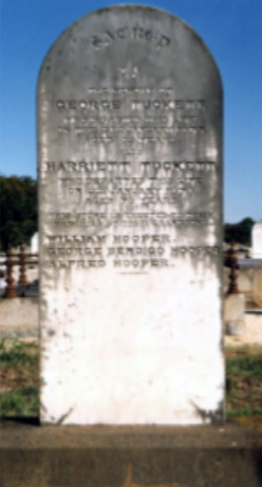 George and Harriet's Headstone in Moama, NSW