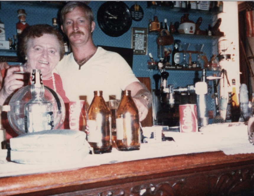 Mum & Philip in the tavern