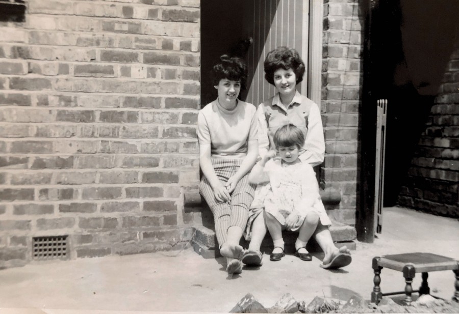 Sheila & Joan with Karen, 1963