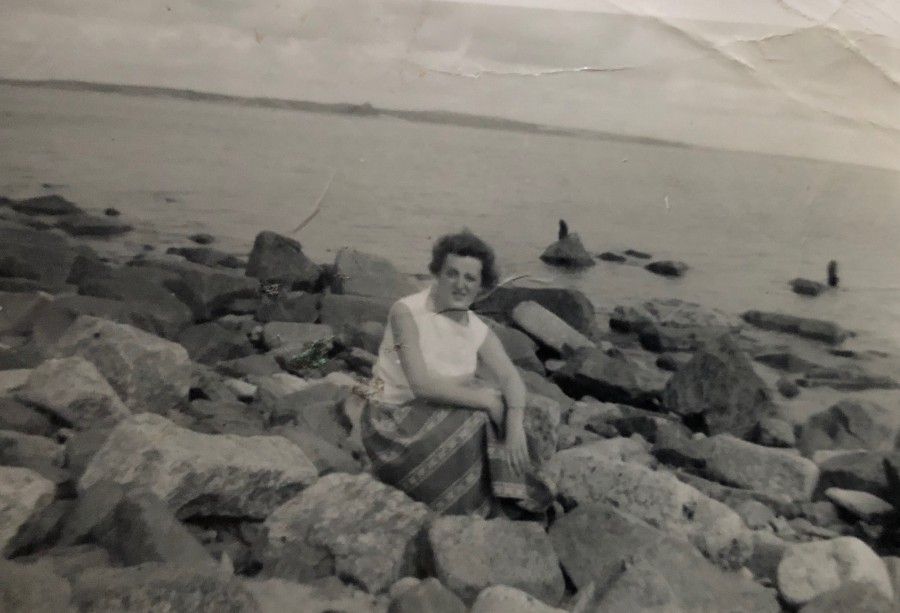 My friend, Ann Warburton. July, 1959 - Cornwall