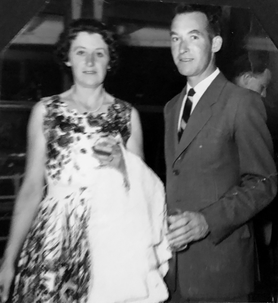 Mum and Dad aboard the 'Orcades'