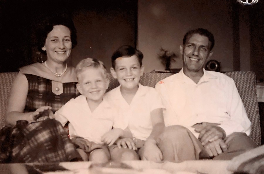 Auntie Ve, Chris, Bernard and Uncle Harold - Hong Kong, 1962