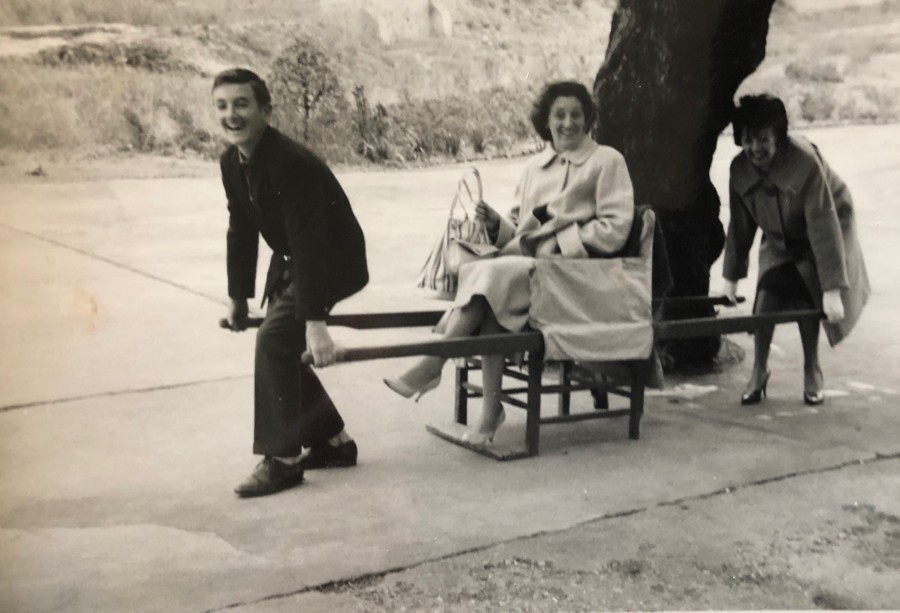 Tony, Mum & Sheila - Pompeii, Italy, 1962