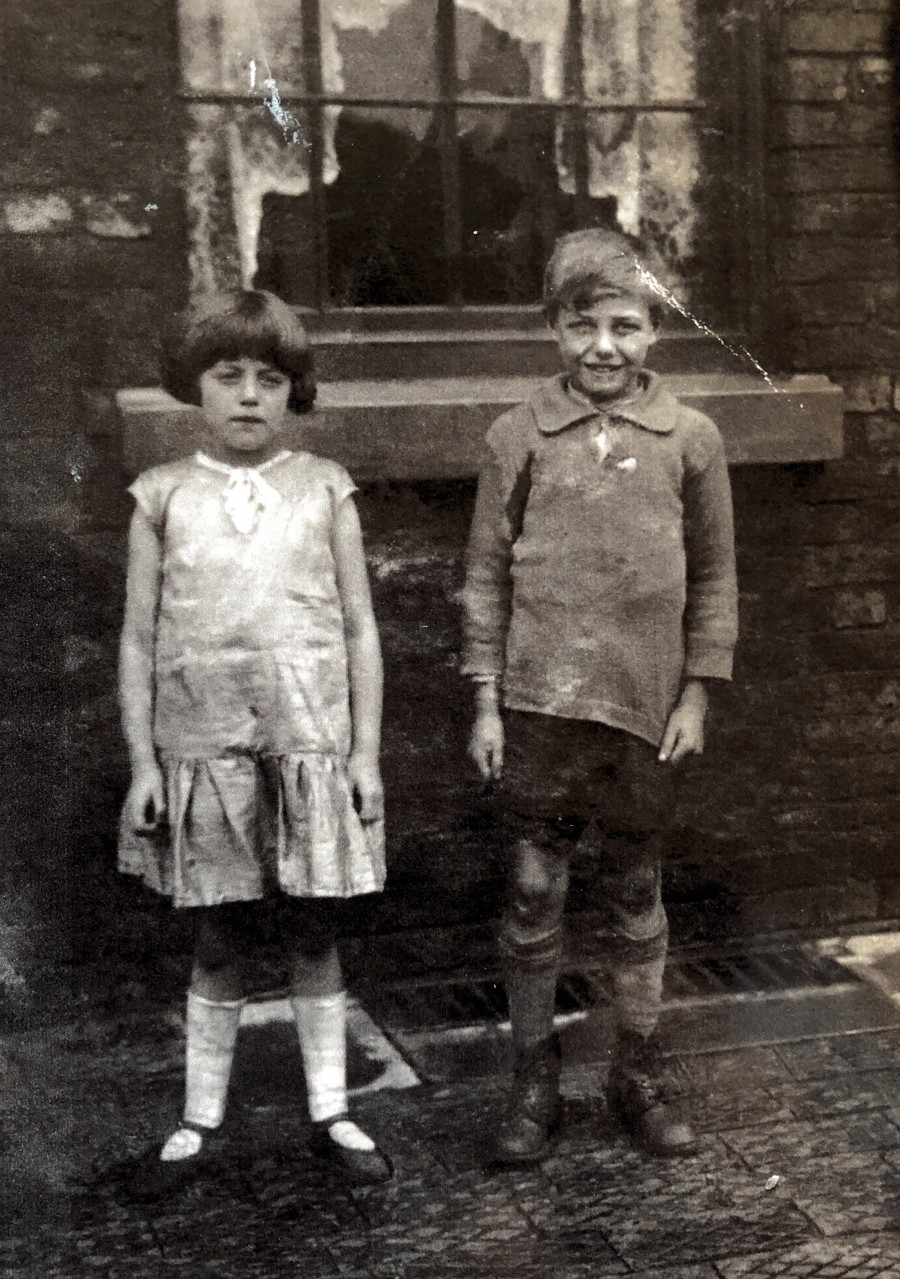 Mum and her brother, Harold - 1929