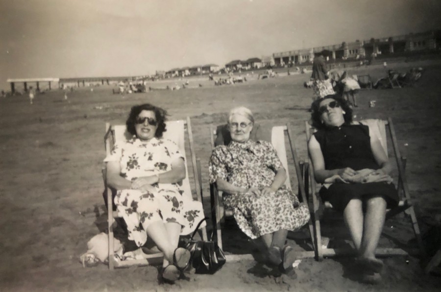 Aunty Ethel, Gran & Mum - Fleetwood, 1955