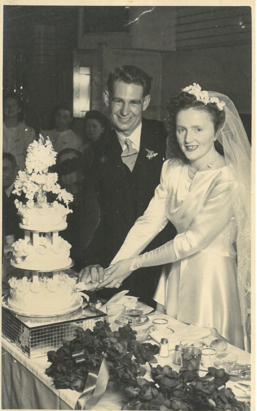 Rex and Barbara Mahony on their Wedding Day, 1947