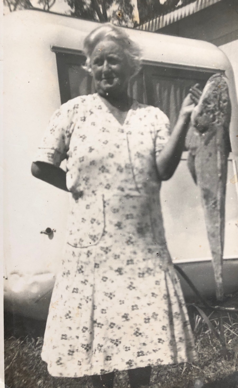 Grandma Nye (Daisy Nye) at Shoal Bay (about 1950)