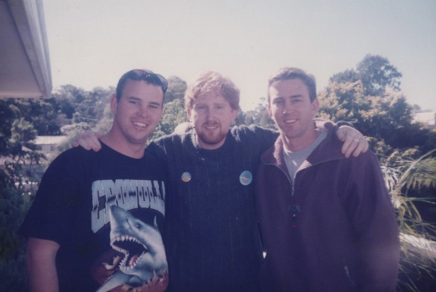 Graeme's 21st Birthday Party - Chris, Graeme, and Jeff