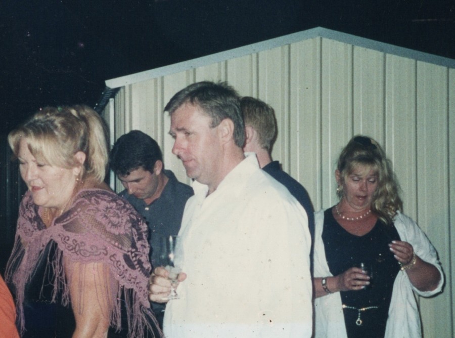 Jackie, Adam, Geoff, and Gemma at our wedding