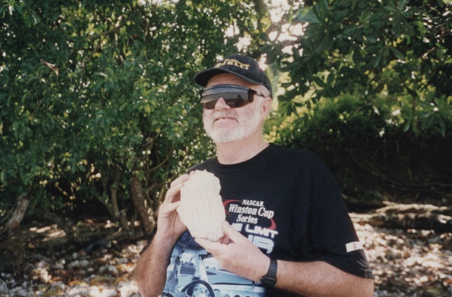 Reg on the beach in Fiji