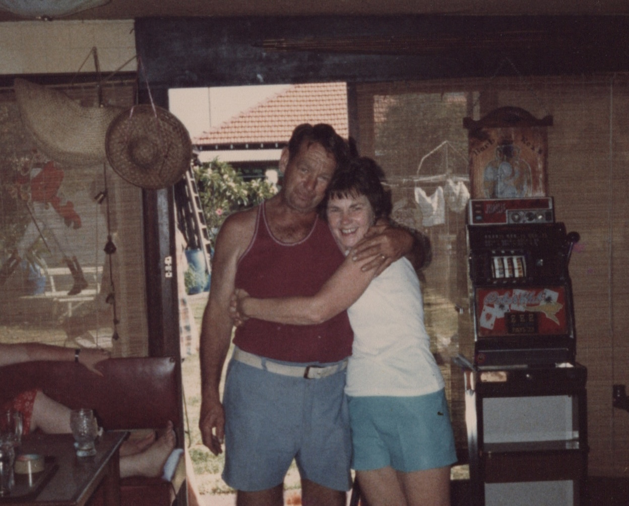 Dad with his little sister, Pat