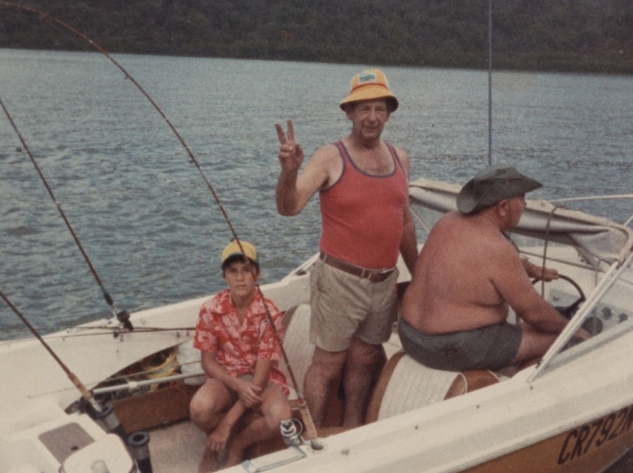 Richard, Rex, and Roy - fishing on the Hawkesbury River