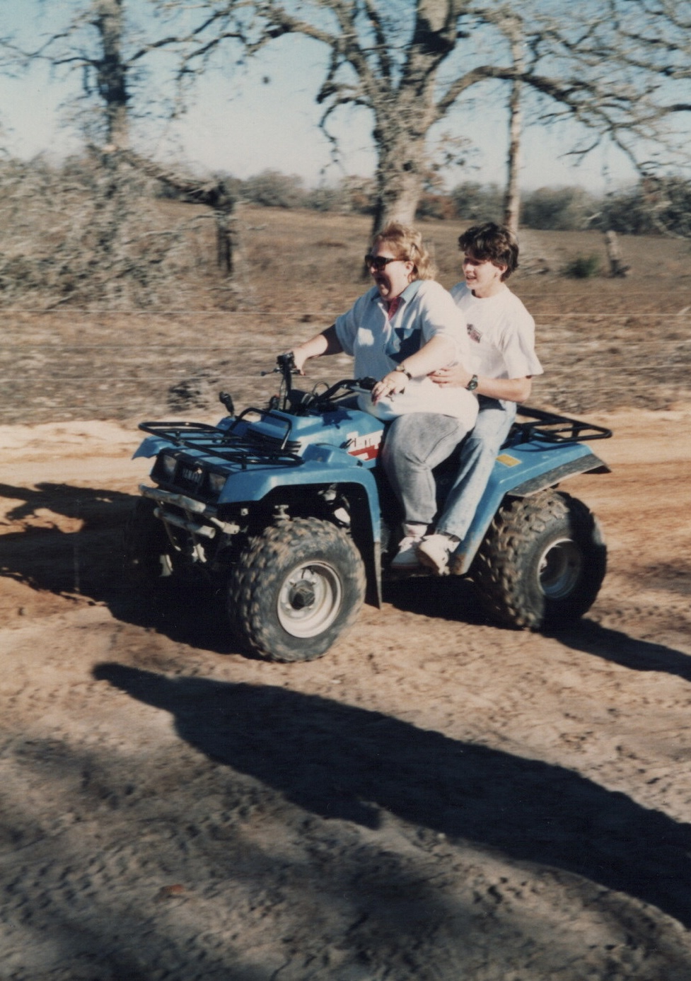 Adam & I four wheeling in Texas