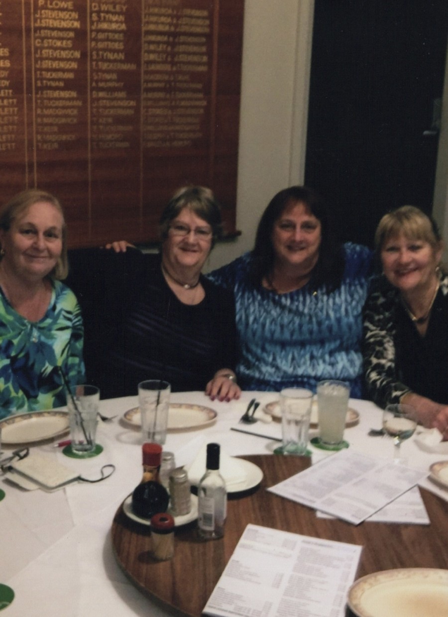 Out for dinner - Margaret, Maria, Terry, and Jackie