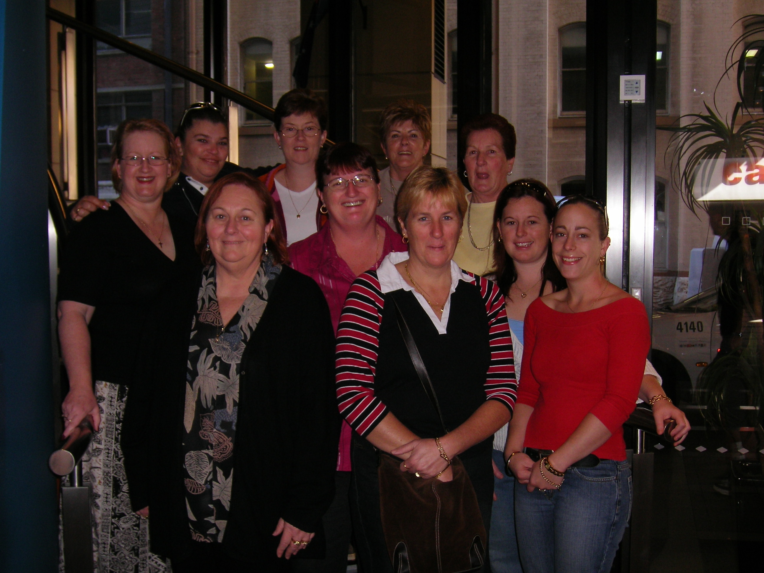 A night out with workmates from the Westpac Bank