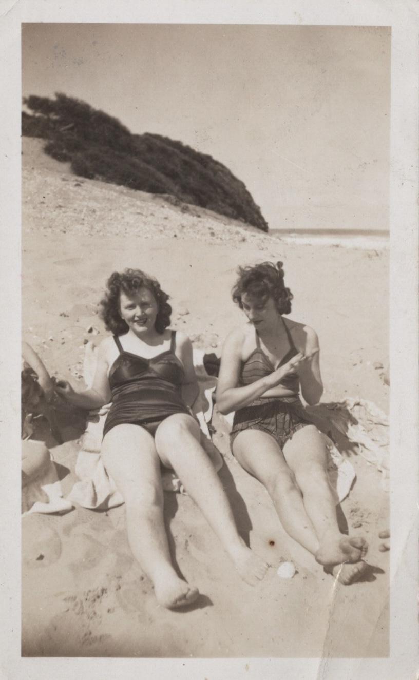 Mum & Betty Duggan at Maroubra Beach