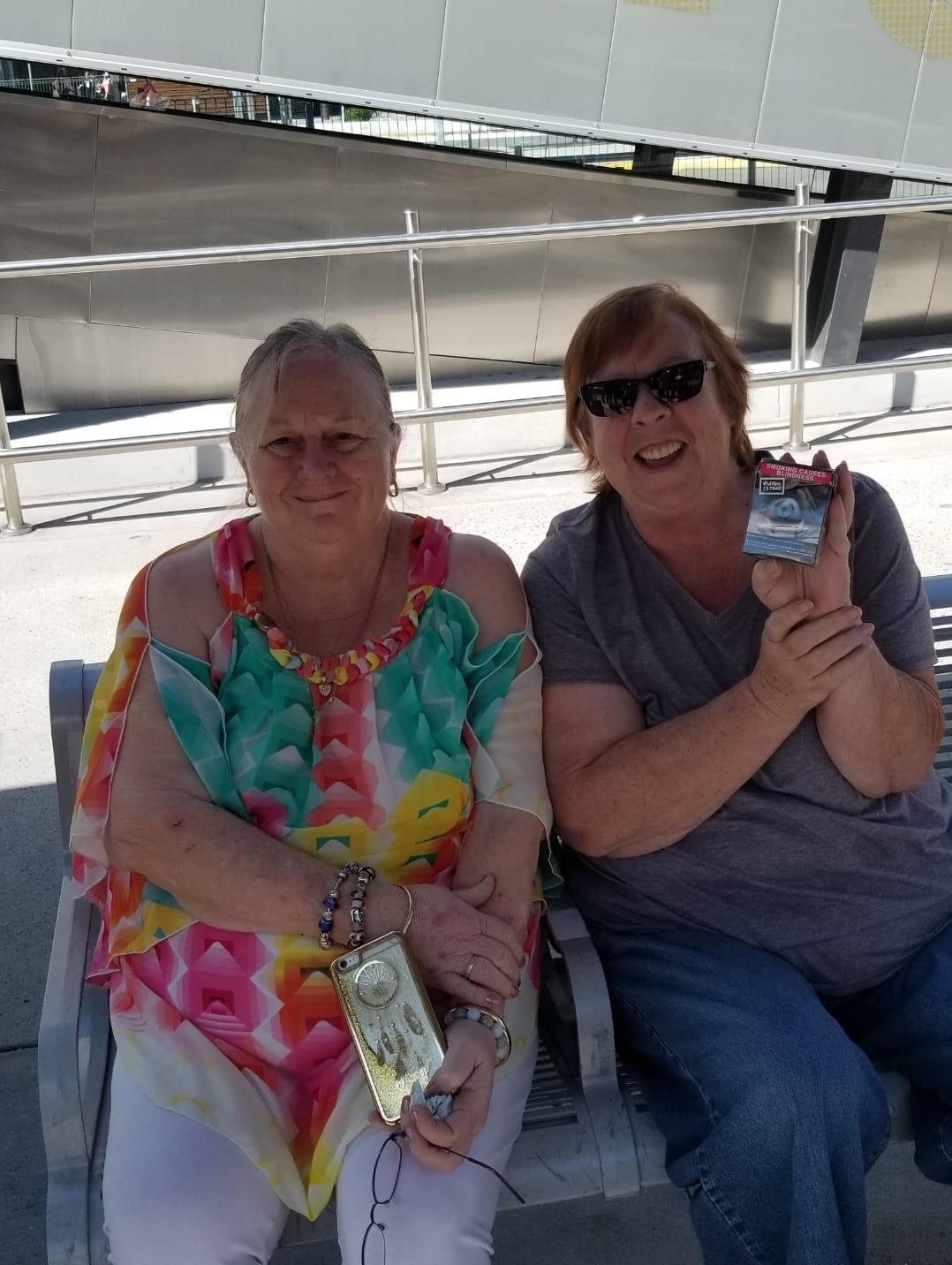 Cheryl & I - Whale watching in Hervey Bay