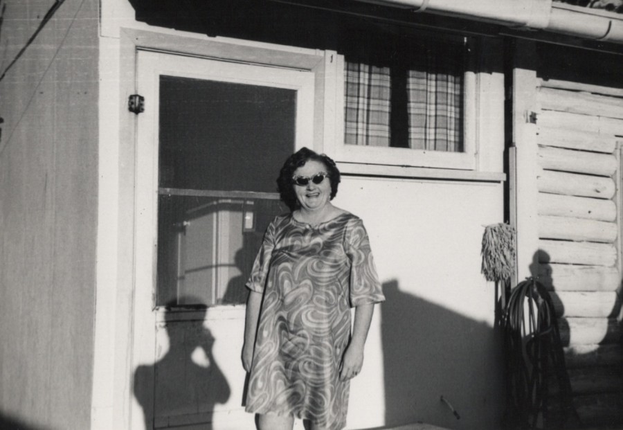 Mum at the Cave's holiday house