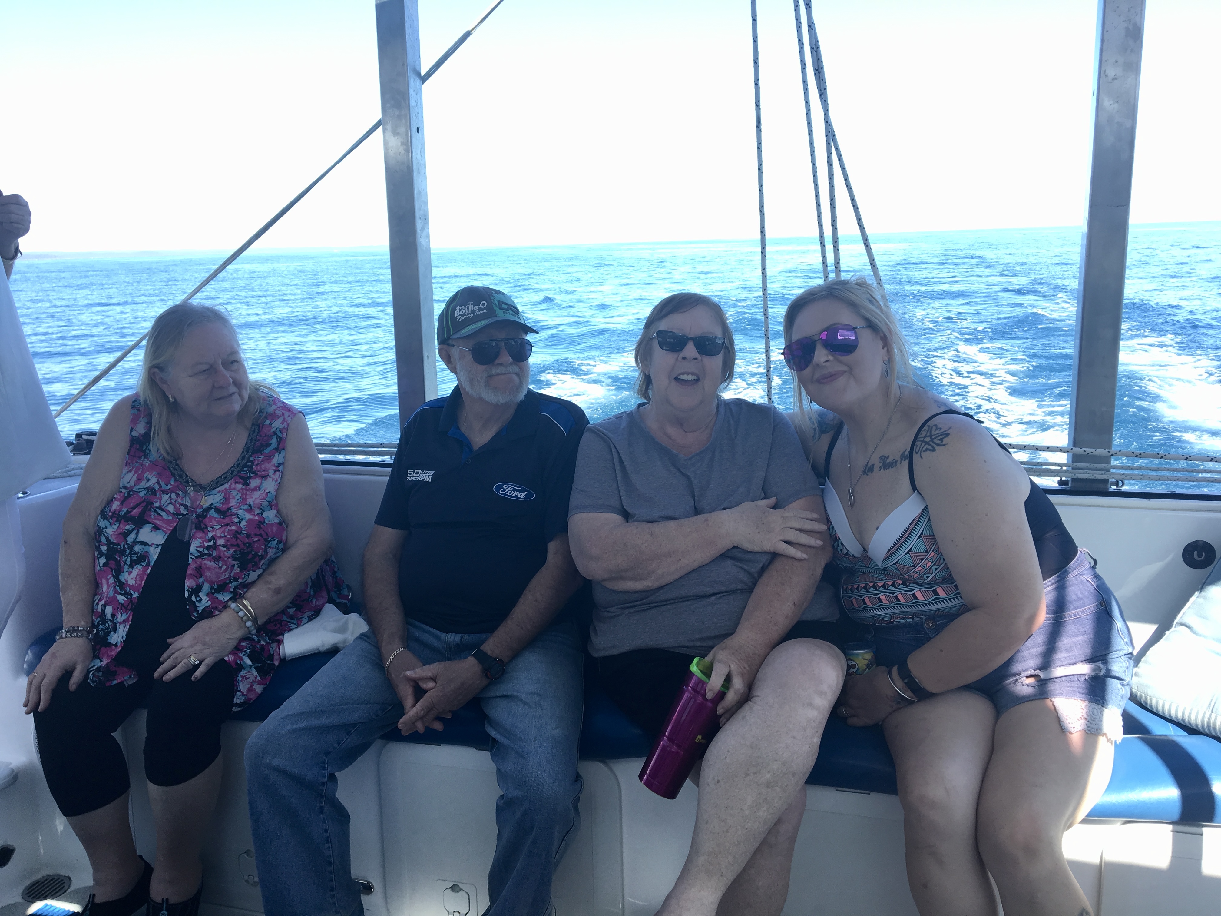 Whale Watching in Hervey Bay - Margie, Reggie, Cheryl, & Desi