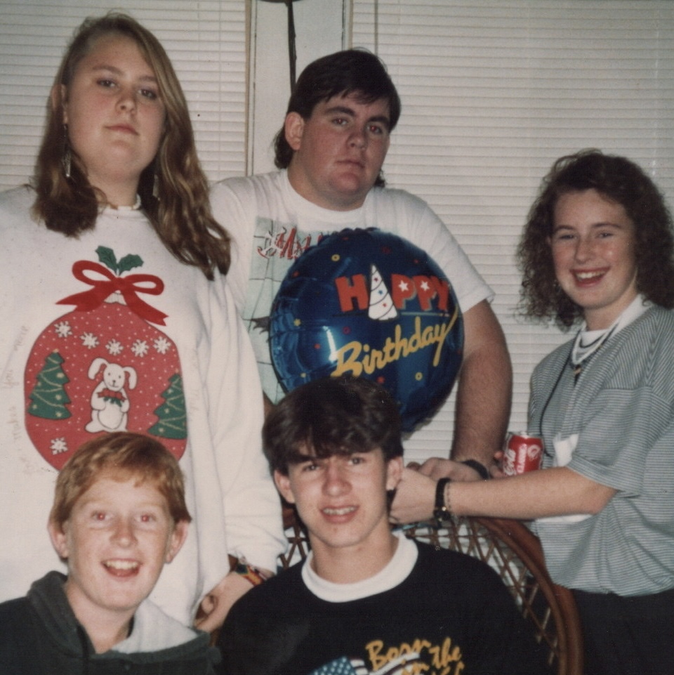 Adam's 16th Birthday in Texas (Clockwise - Desi, Shane, Melissa, Adam and Graeme)