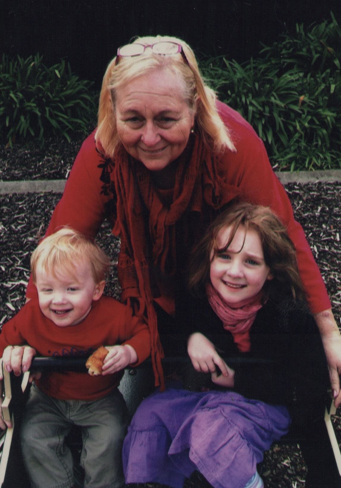 Nanna with her little darlings (Murphy & Zooey)