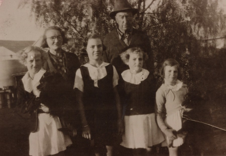 My great grandparents (The Woods) and the Mahony kids