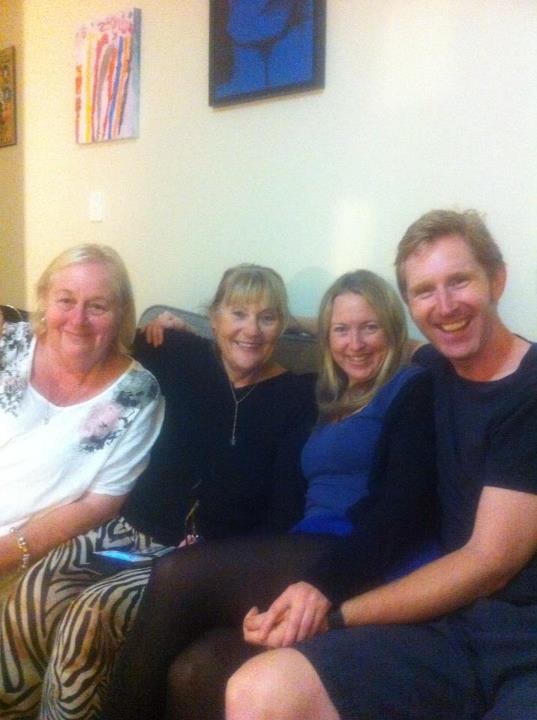 Visiting Graeme and Fiona in Marrickville - Margie, Jackie, Fiona, & Graeme 