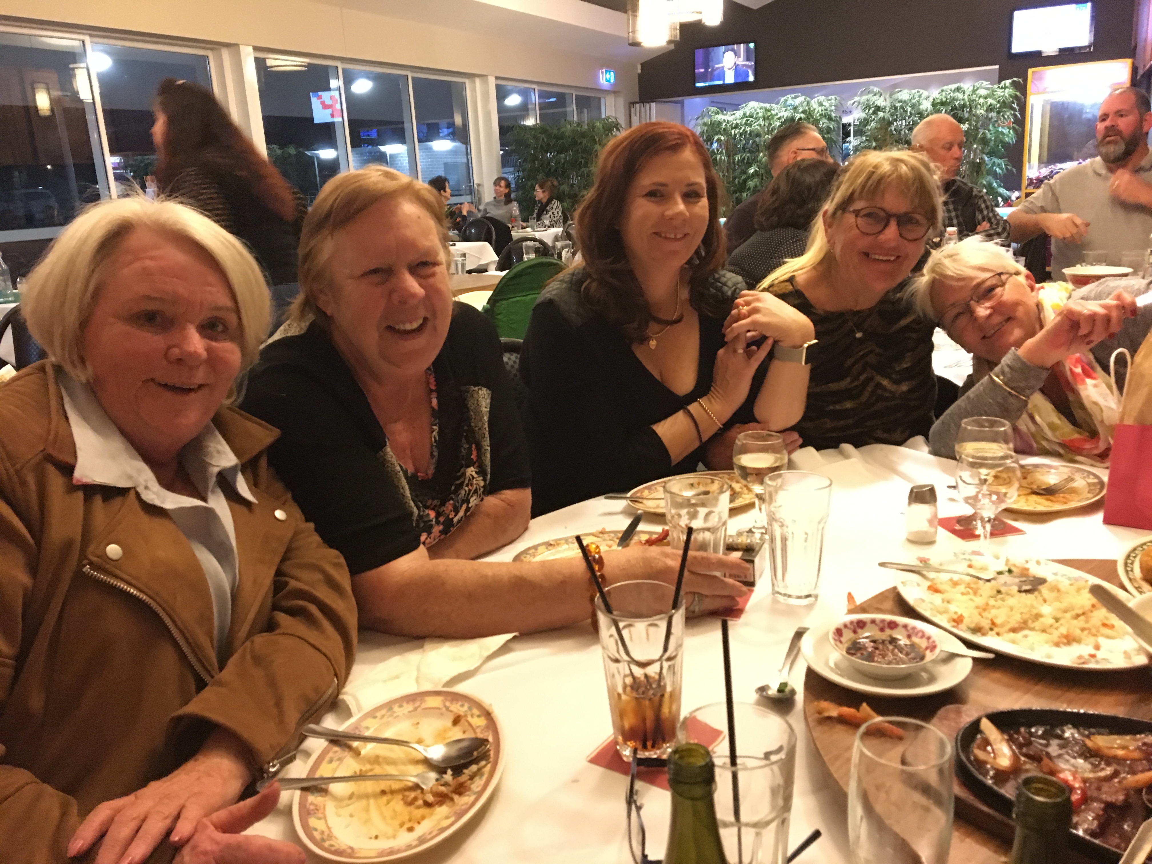 A Chinese Lunch - Lyn, Cheryl, Belinda, Jackie, & Maureen