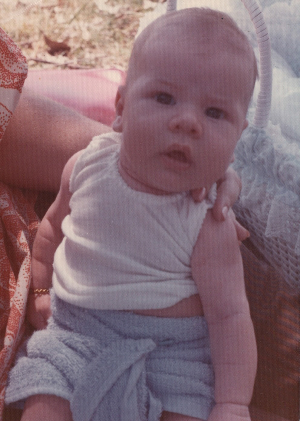 Baby Adam - his first picnic